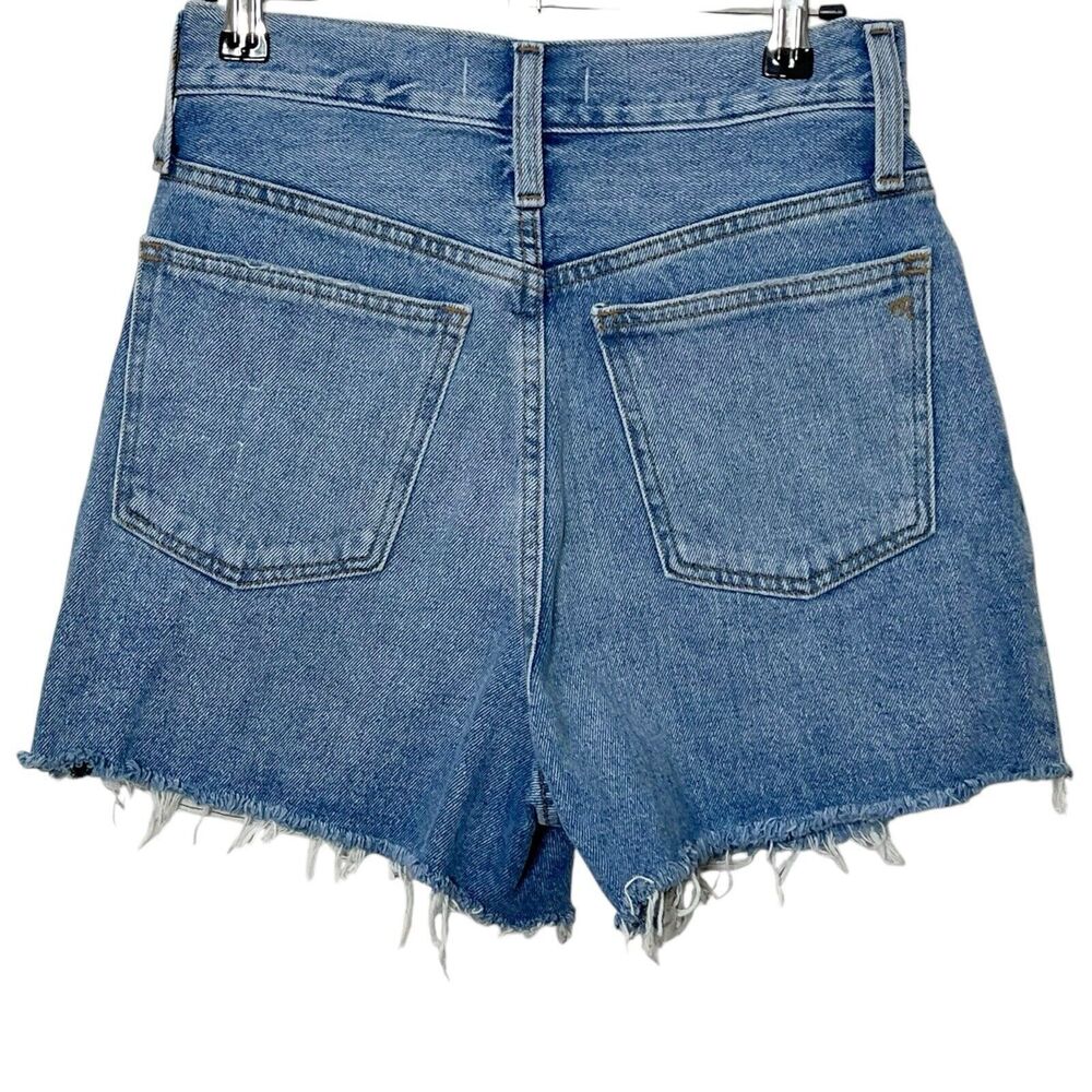 Madewell‎ Momjean Shorts Flintwood Wash Size 23 High Rise Distressed Cotton - Picture 5 of 12
